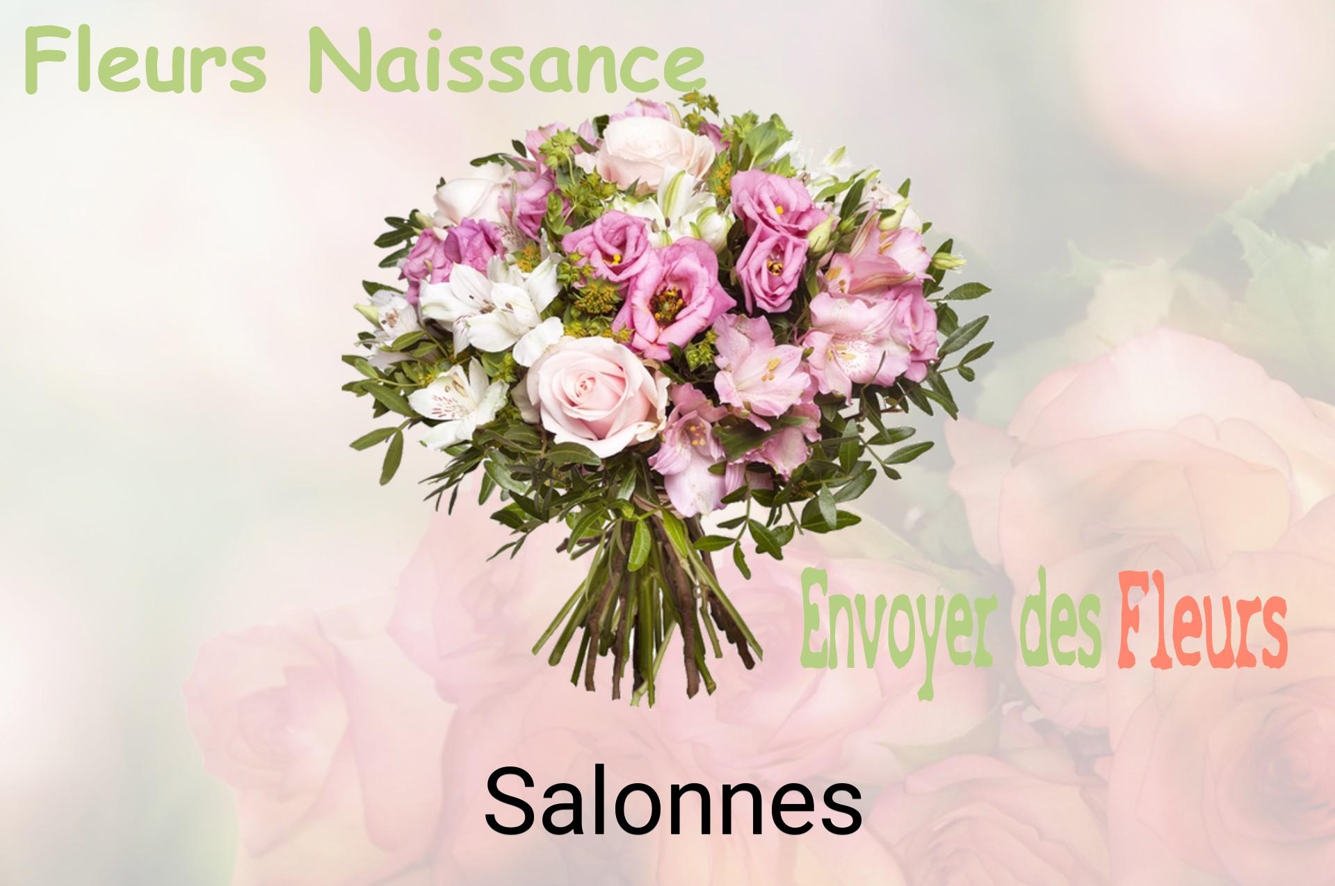 Bouquet de fleurs de naissance livré à Salonnes