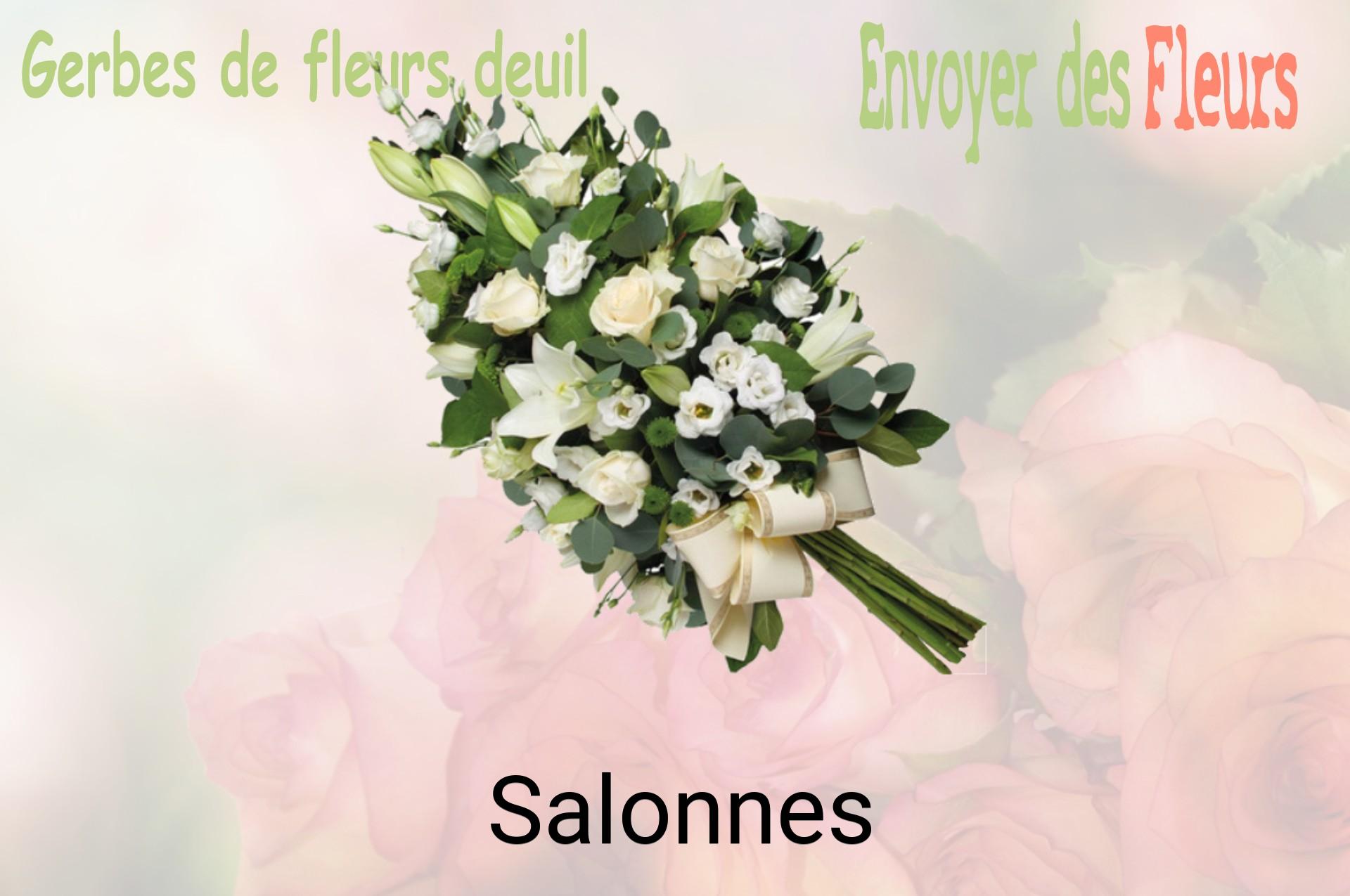 Gerbe de fleurs de deuil livrée à Salonnes